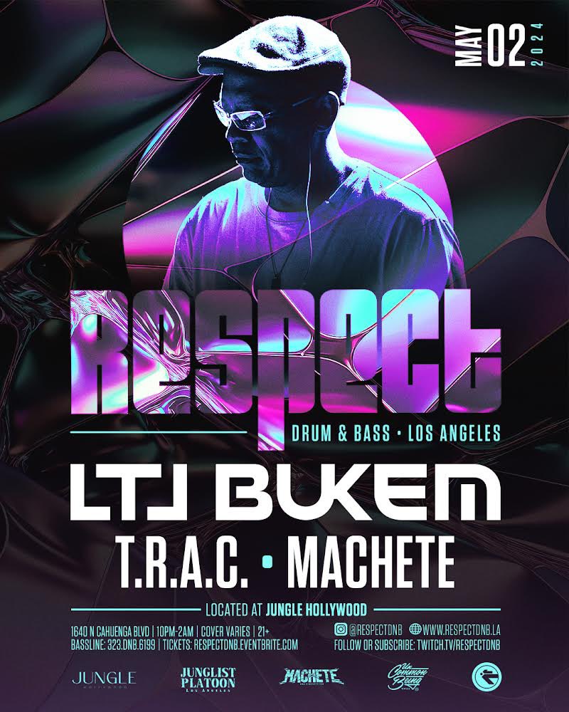 ‼️LOW TICKET WARNING‼️ @therealLTJbukem + T.R.A.C. and @djMachete this Thursday 5/2 🔥🔥🔥 Tickets: ltjbukem-may2.eventbrite.com