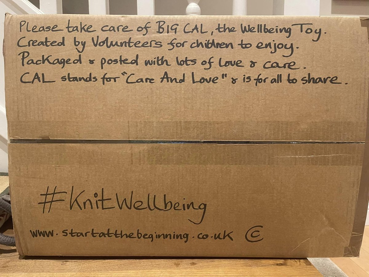 Today, BIG CAL Junior and BIG CAL are on the move!

'Please take care of BIG CAL, the Wellbeing Toy.
Created by volunteers for children to enjoy.
Packaged and posted with lots of love and care.
CAL stands for 'Care And Love' and is for all to share.'

@WDCouncil @girfec