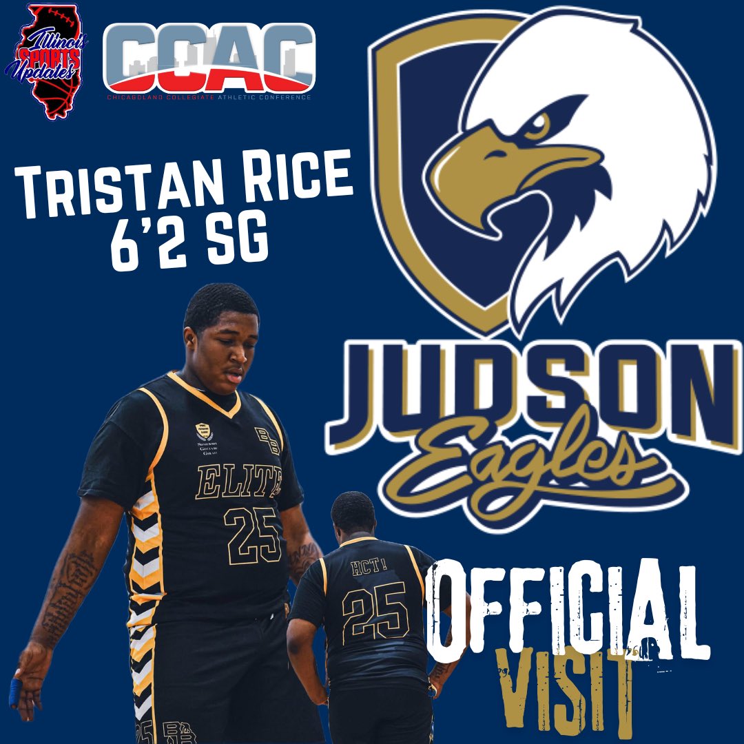2024 6’2 SG Tristan Rice has told me he will be taking an official visit to Judson University. Date TBA

<a href="/Tshiestyyyy25/">Tristan Rice</a> <a href="/JudsonMBB/">Judson Men’s Basketball</a>