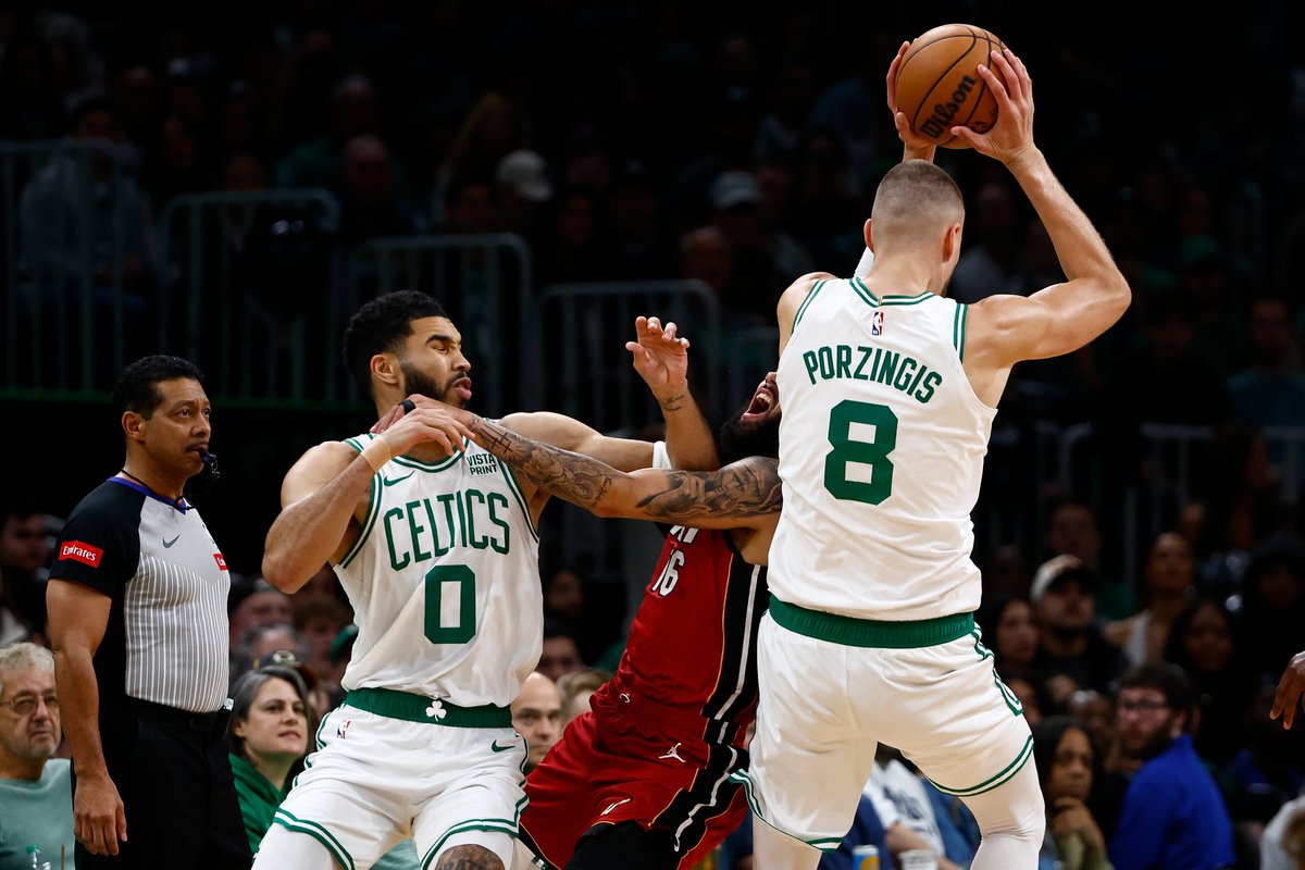 Celtics vs. Heat Game 5 injury report: Kristaps Porzingis ruled out dlvr.it/T6F4Hg #BleedGreen