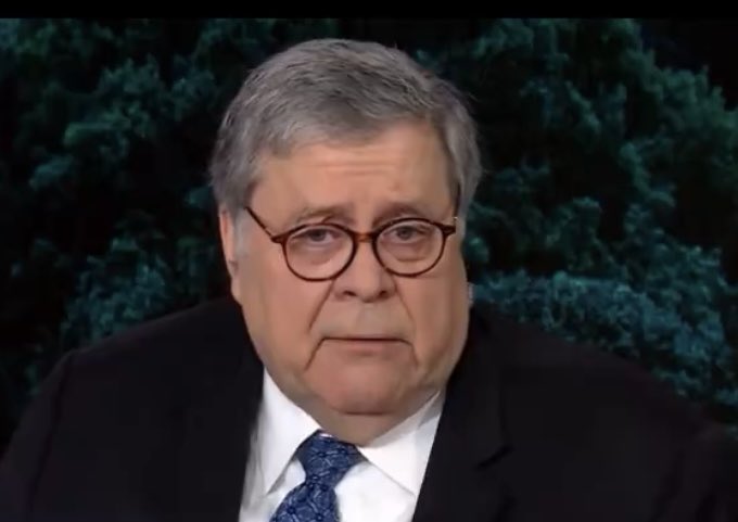 Who is Bill Barr gazing at?