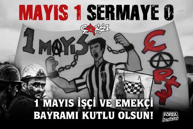 'Η σημερινή μέρα κουβαλά μαζί της πιέσεις και αίμα
Αλλά δεν θα συνεχιστεί έτσι
Μια καινούργια μέρα θα ξεκινήσει για εμάς και για όλους!
1 Μαϊου η γιορτή του μόχθου και της εργατιάς!

#1Μαΐου
#1MAYIS #1May #Beşiktaş

#1Mayıs