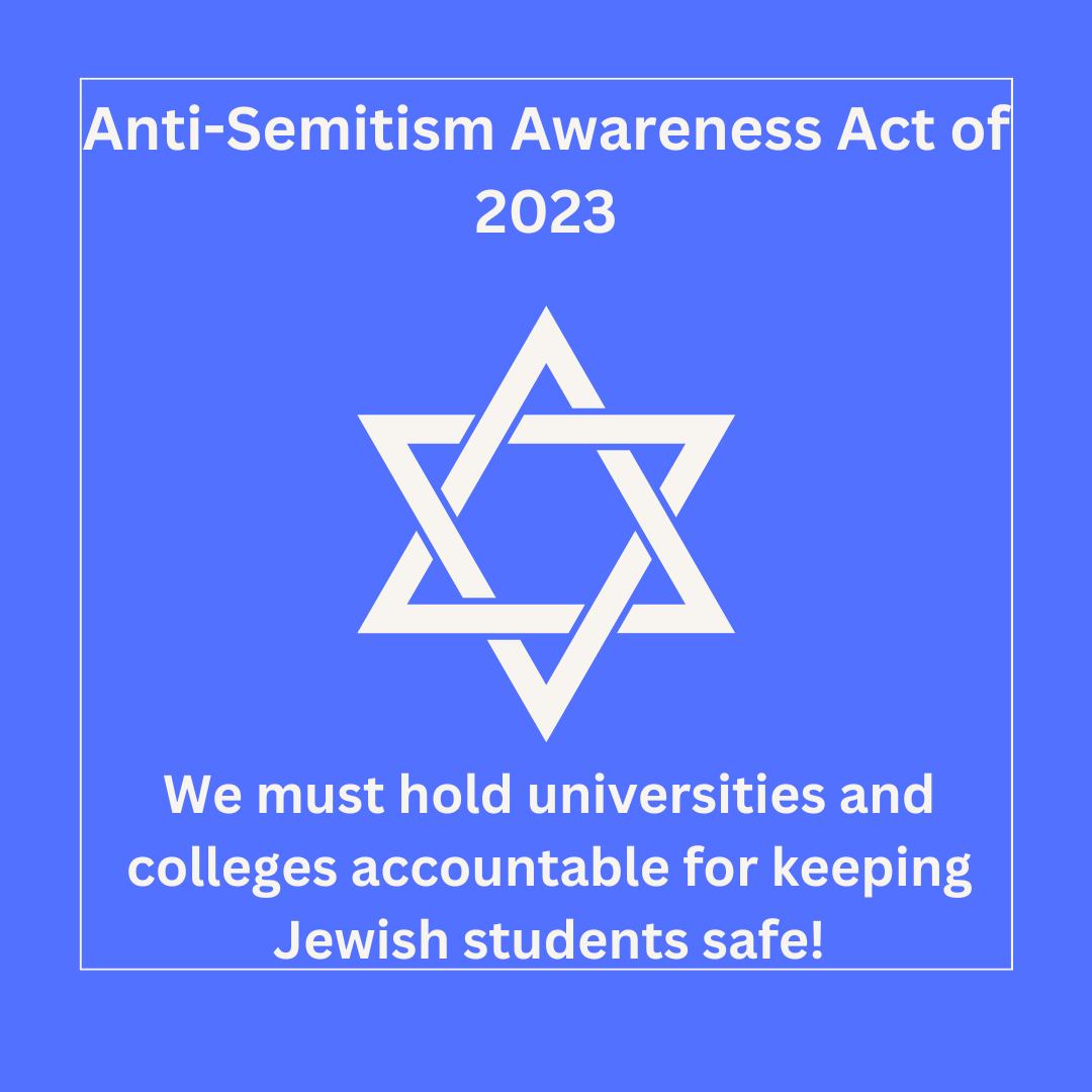 Proud to vote for the Antisemitism Awareness Act of 2023. We must hold universities who are allowing lawless, anti-Semitic agitators to take over their campuses accountable for their failure to protect Jewish students. Taxpayer dollars should not be used to support this chaos.