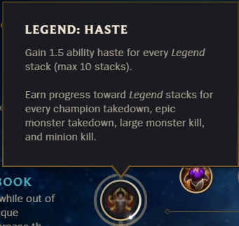 New Rune: Legend: Haste. Replaces Legend: Tenacity.