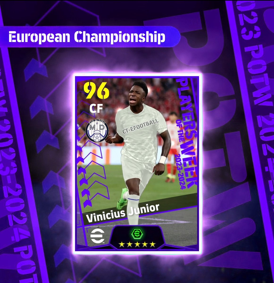 🟣 Man Of The Match 🟣

🔥 Vinicius Junior 🔥

#eFootball2024  #イーフト    #eFootball  #eFootballアプリ #談合
 #加工 #POTW #UCL