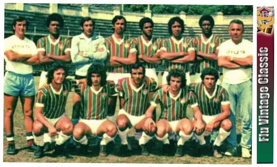 FLUMINENSE FC. CAMPEÃO CARIOCA DE 1973. Em pé: Parreira, Toninho, Félix, Brunel, Pintinho, Assis, Marco Antônio e Duque. Agachados: Marquinhos, Cléber, Dionísio, Manfrini e Lula.
Edição: Elizeu Souza.