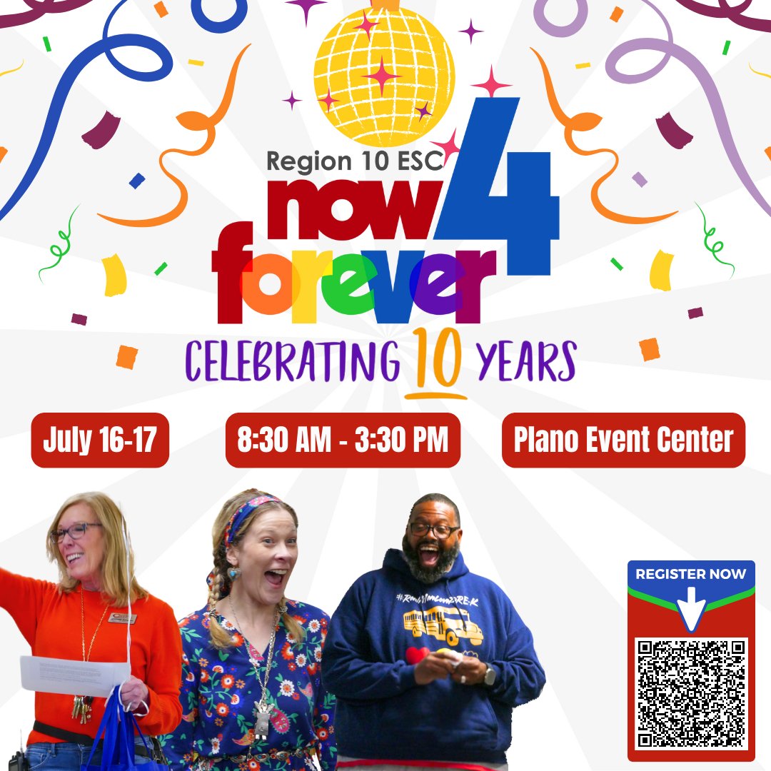 ✨Registration is now open for the 'Now 4 Forever' Conference happening July 16-17. Join us to learn and network with fellow educators. Register by scanning the QR code or clicking the link: bit.ly/4bhrA3N