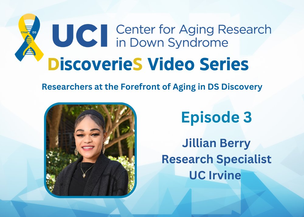 Episode 3 of the CFAR-DS DiscoverieS Series is now Live: youtu.be/ZlgUMJlB_yU?si…. This month we welcome Research Specialist Jillian Berry who works in the Mapstone and Head Labs and has unique experience with brain donation coordination. Thank you, Jillian! #braindonation #uci