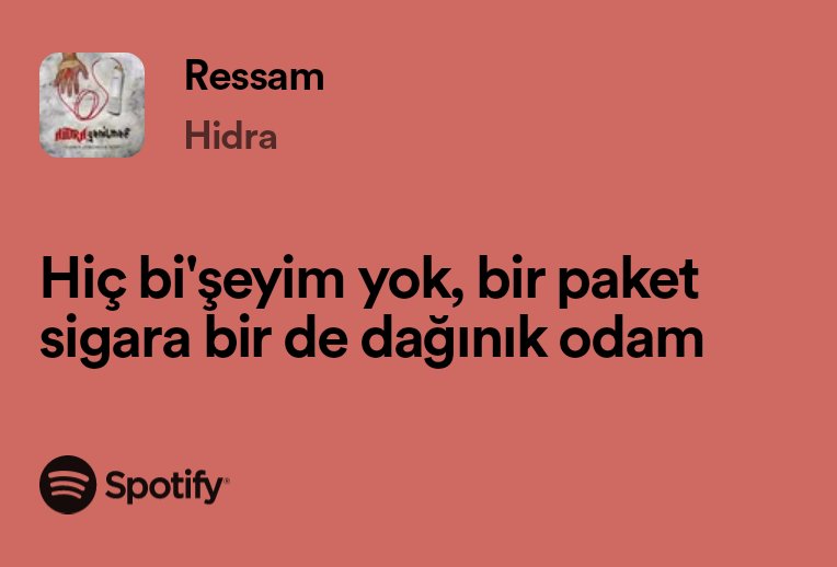 open.spotify.com/track/5dkQTnBm… Ben bir paket sigara ve 50lik bitirmeye