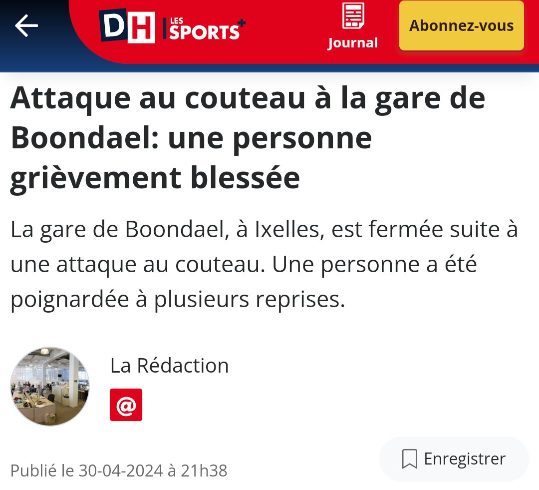 Pas de fusillade pour aujourd'hui mais deux  🔪. 'Bruxelles n'a aucun problème de sécurité' d'après le PS et le #brugov #PlusJamaisPS