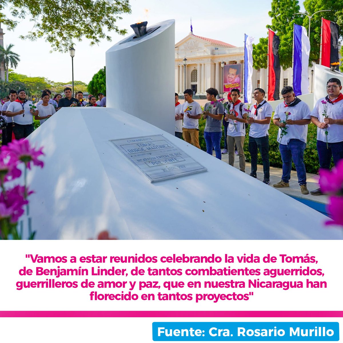 #SoberaníayDignidadNacional vamos a celebrar la vida de Tomás y Linder compañeros de lucha Sandinista #UnidosEnVictorias