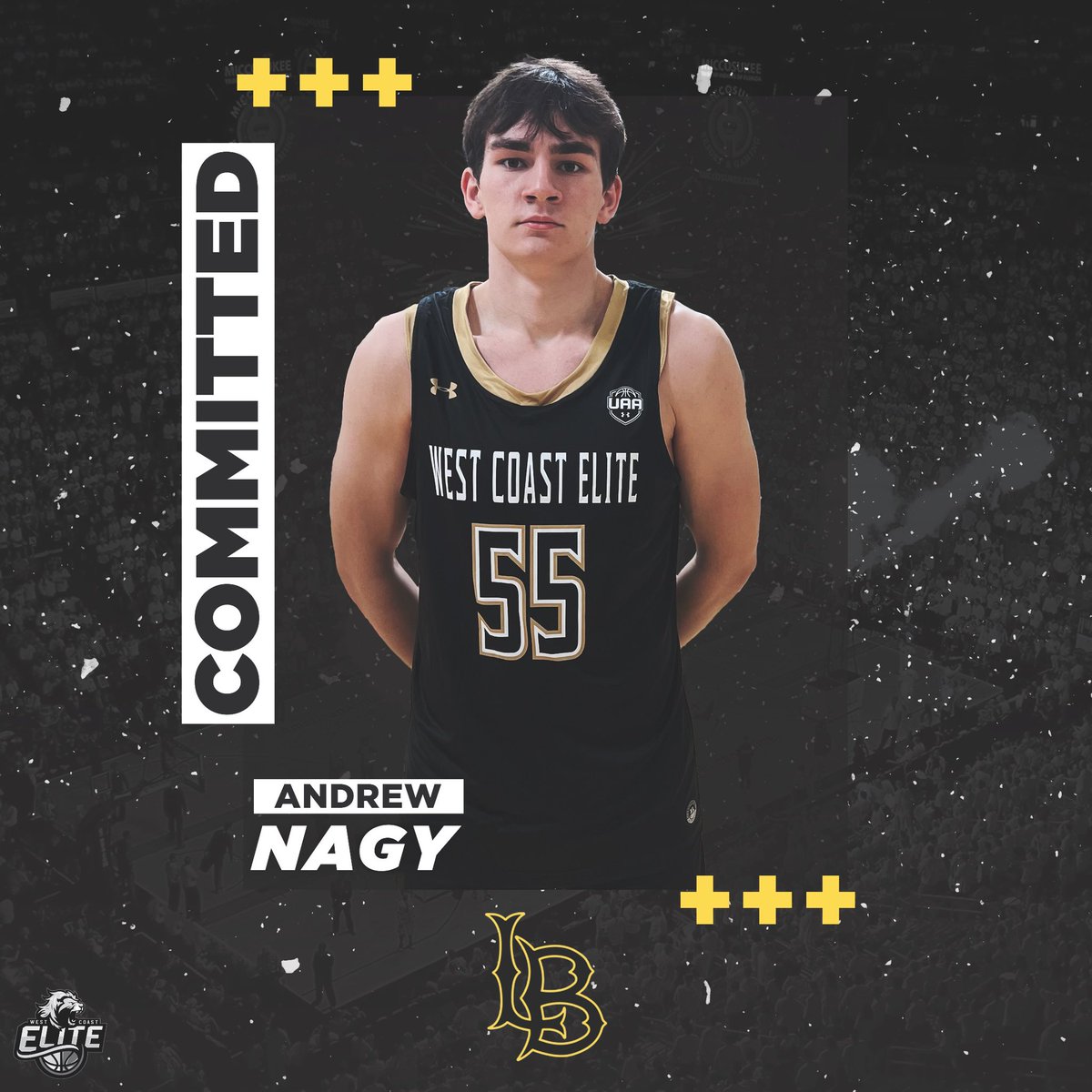 6’9” F Andrew Nagy of Veritas (2024) has committed to Long Beach State! 🔥🏀 #ALLIN