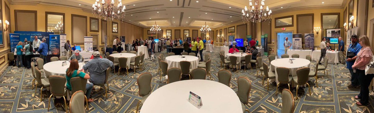 Our partners look great at our Sponsor Reception & Exhibit Hall! Successful FMEA member events are built on the foundations of strong relationships with our Associate Members who continually support #FLPublicPower utilities. #PublicPower #HurricanePrep