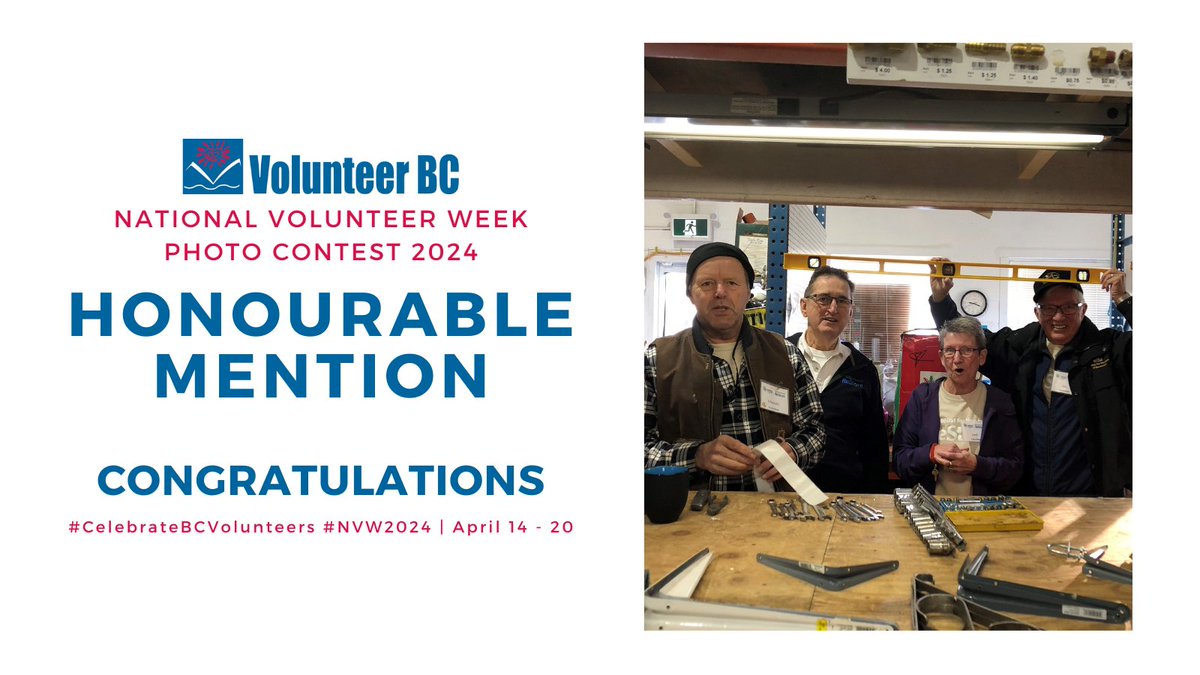 Today's honourable mention of #NVW2024 Photo Contest is @hfhokanagan. Their volunteers bring diverse talents and skills to the table. Their dedication and contributions make a profound impact on communities. #CelebrateBCVolunteers