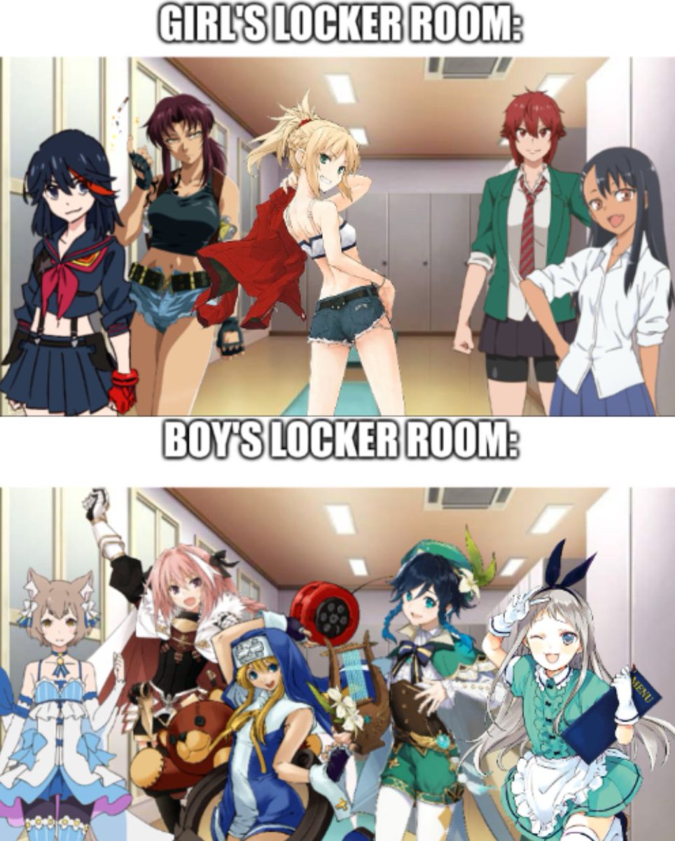 Locker rooms :3 #Femboy #Tomboy #Meme