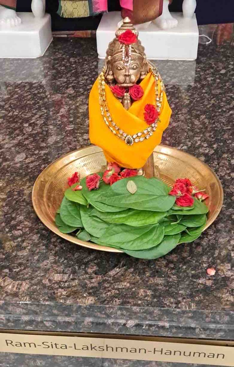 Lord Hanuman Alankaram after today’s abhishekam