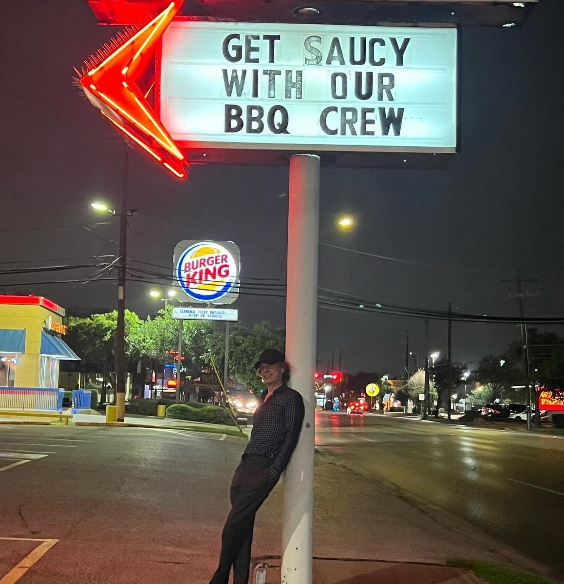 obsessed with the mental image of mick being like “pull over I wanna take a pic wih the burger king sign”
