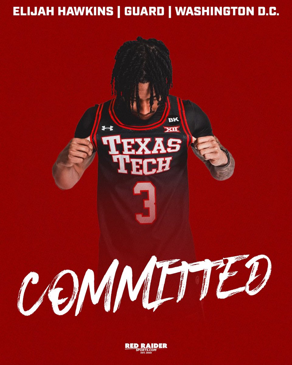 🚨BREAKING🚨 #TexasTech has earned a commitment from Minnesota transfer PG Elijah Hawkins (@eslimee_)! One of the nation’s best facilitators will be a Red Raider next season 🔥🔥