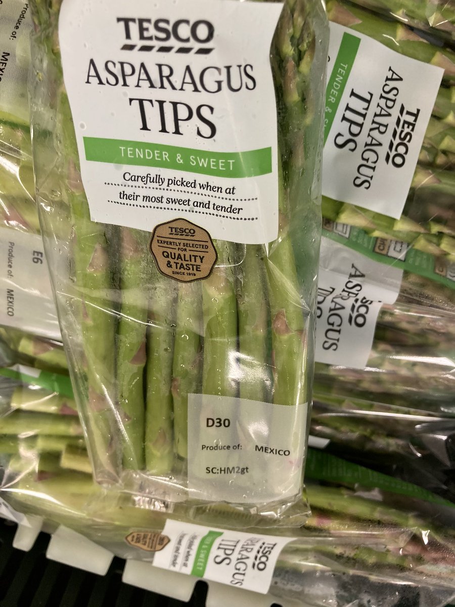 Completely agree @Minette_Batters but local @Tesco has asparagus from Mexico…. #AirMikes #BackBritishFarming