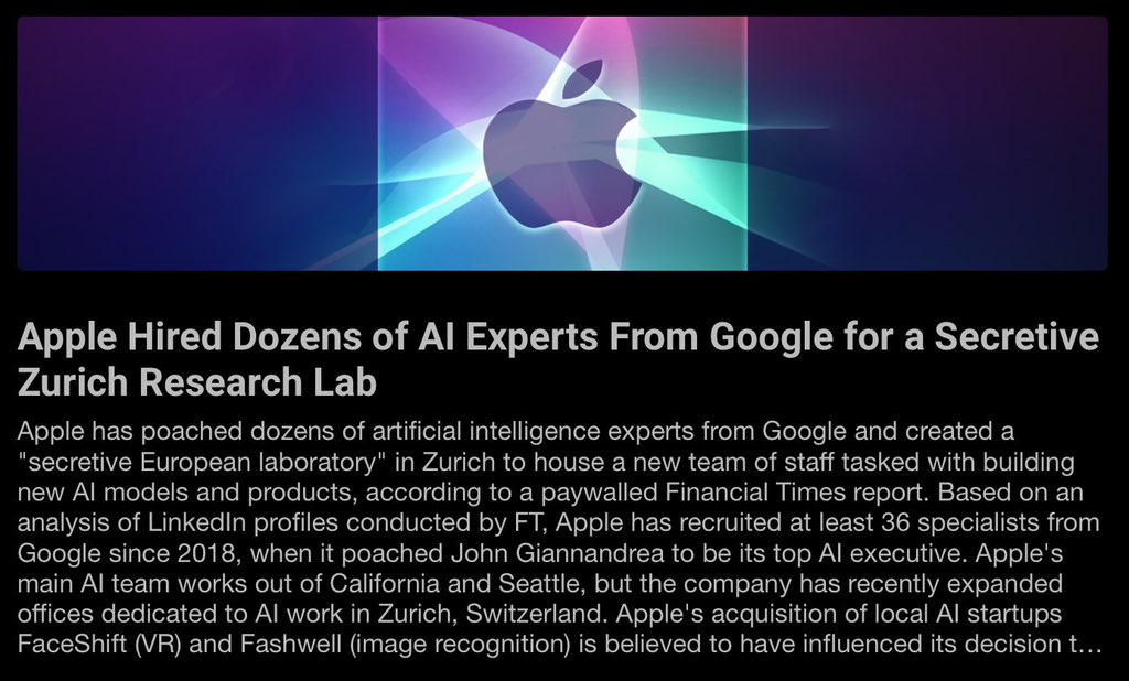 Q3/Q4 Apple is going to be making a huge AI push