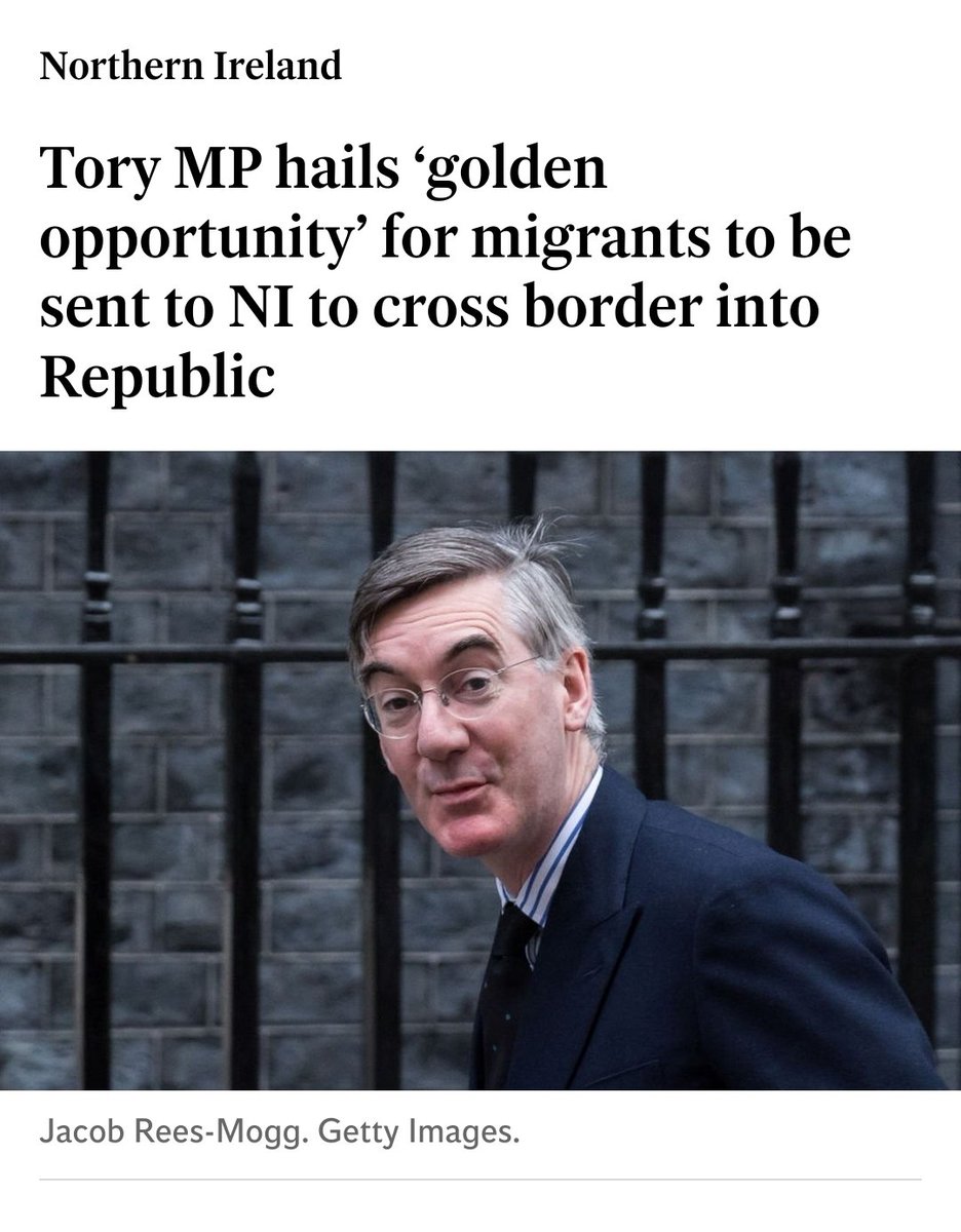 It was only a matter of time before Brexiteers suggested sending migrants to Northern Ireland.