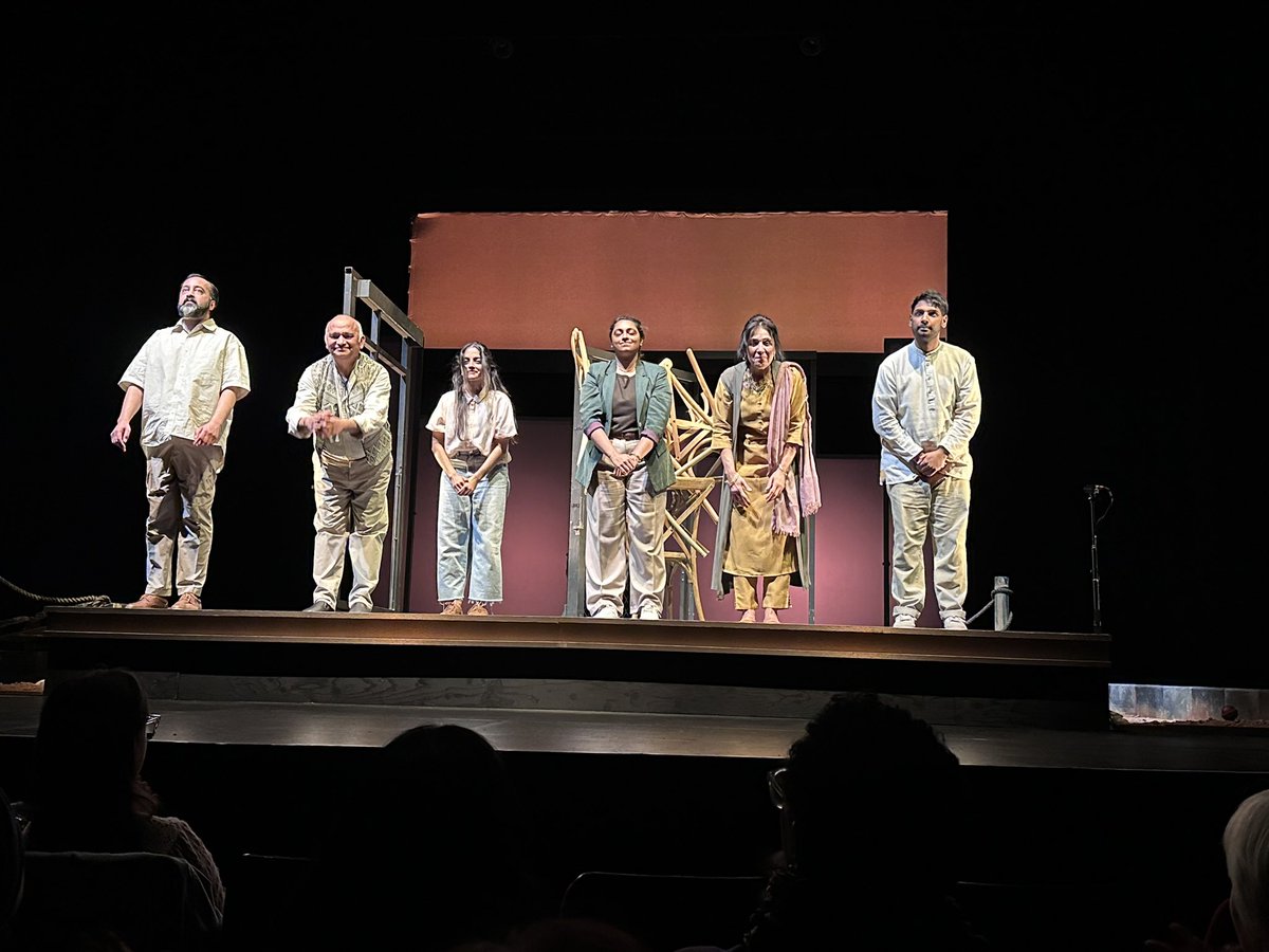 Lovely meal @indiantiffinroom before going to see Silenced with Mike & Jac a play that showed how hidden silenced meant we never got to see the real impact on communities who had no say in what happened 🎭