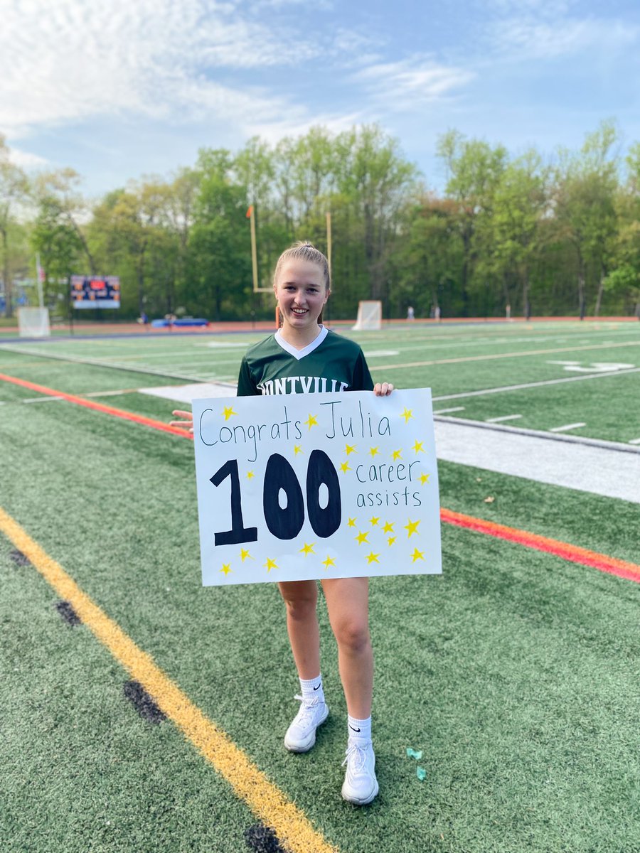 ⭐️ 100 CAREER ASSISTS ⭐️ Congrats to junior Julia Swanson on another huge milestone! We couldn’t be prouder! 🐎💚#hardworkpaysoff #skysthelimit #mustangpride #rollstangs