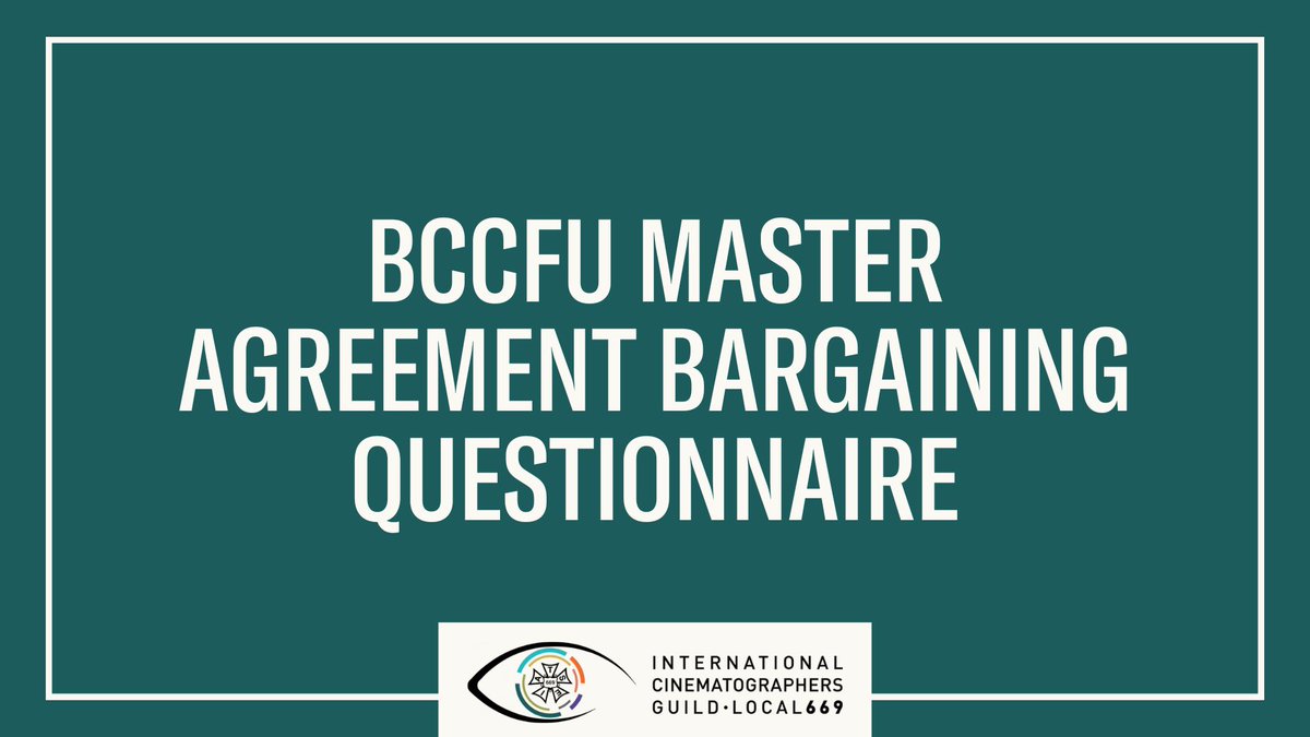 Members, it’s your last chance to complete the BCCFU Master Agreement Bargaining Questionnaire before it closes tomorrow, May 1! Your feedback is vitally important to help the committee prioritize proposals. See the 669 Office Memo on the Member Dashboard for the link!