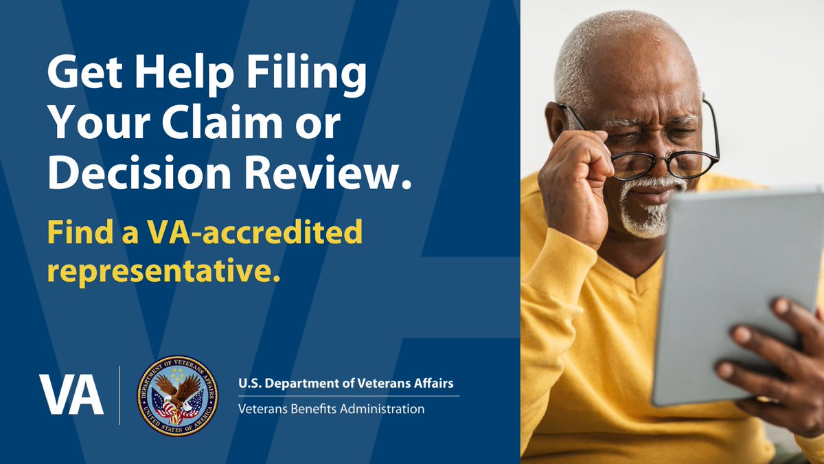 Are you looking for help as you start the process of filing a claim? VA-accredited Veterans Service Organization representatives, attorneys, and agents can help you. Learn more: va.gov/decision-revie…