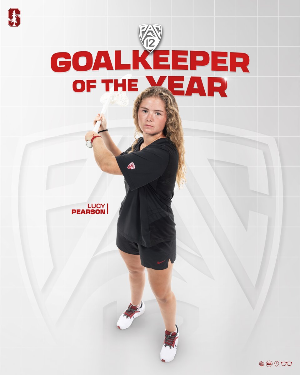 A brick wall in goal 🧱 The Pac-12 Goalkeeper of the Year is Lucy Pearson 🌲 #GoStanford