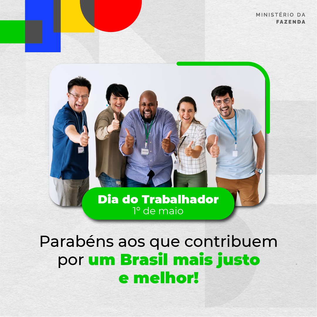 #DIADOTRABALHADOR |🩺💼🥁🧰 Neste dia celebramos aqueles que dedicam o conhecimento, tempo e talento para construir um país melhor! Cada brasileiro é peça fundamental no progresso do Brasil. Juntos, vamos continuar lutando por um futuro mais justo e próspero para todos!