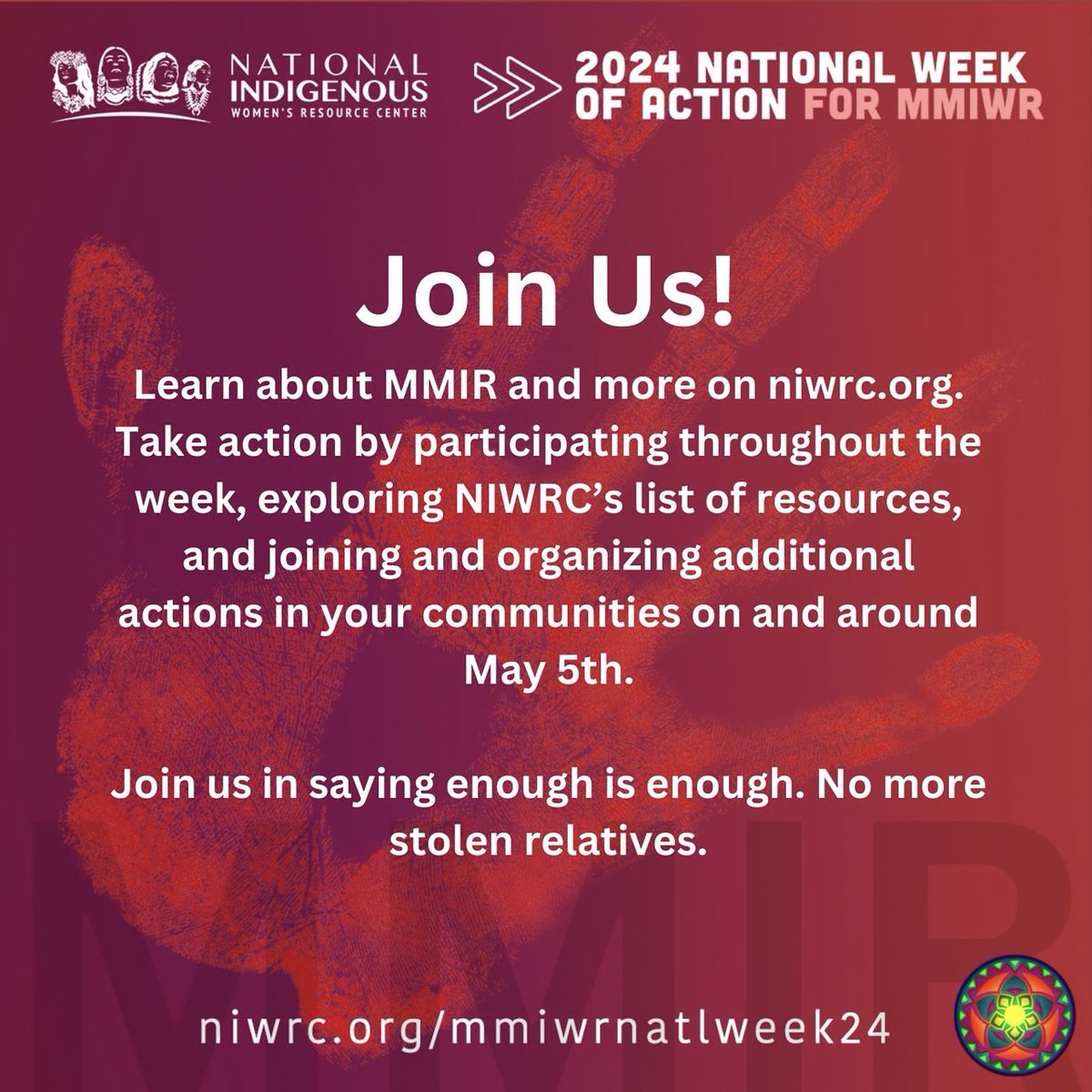 REPOST @indigenouspridela @niwrc

April 29 - May 5, 2024, is the National Week of Action for Missing and Murdered Indigenous Women and Relatives (MMIWR). 

#MMIWR #MMIWRActionNow #NoMoreStolenSisters