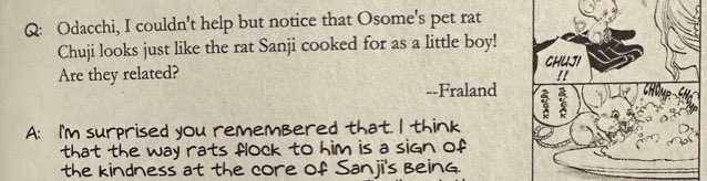 people will try and tell you luffy is an unreliable narrator and sanji isn’t the kindest strawhat meanwhile oda: