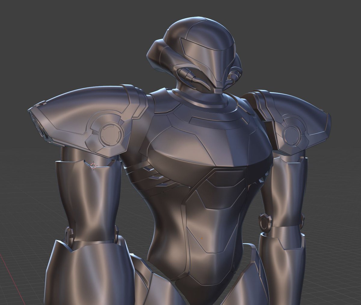 Finally getting around to detailing the middle of the suit!
@Phazon_Star #Metroid #Nintendo #Samus #fanart #b3d