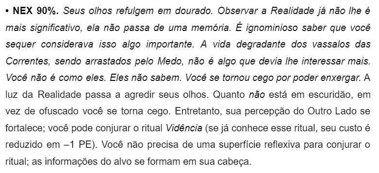 cellbit's tweet photo. vou deixar só esse de spoiler porque é um conceito que já foi bem explorado nas temporadas, mas nunca parei pra escrever tão detalhadamente (e é uma das coisas que eu mais queria fazer pra esse suplemento, detalhar mais como o Outro Lado pode transformar as pessoas)

tá aqui a explicação detalhada de cada etapa do Conhecimento.