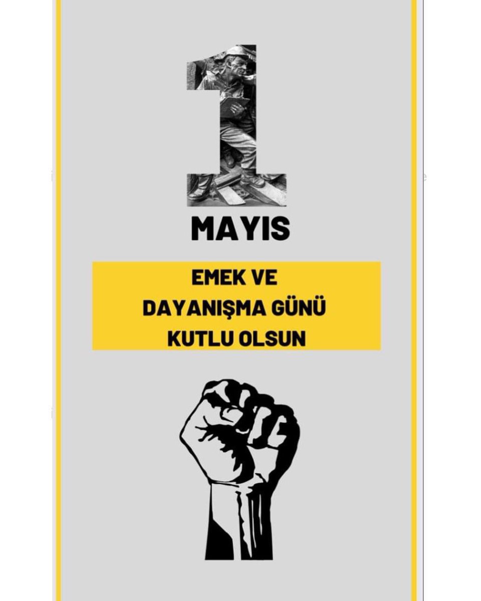 Emeğin, emektarın, alın terinin, dayanışma ve yardımlaşmanın günü olan #1Mayıs ’ımız kutlu olsun…