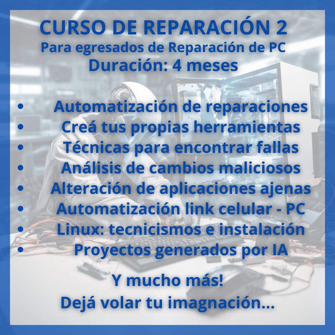 LexTech_Academy's tweet image. Curso de Reparación 2, o &quot;Reparación Avanzada&quot;, para quienes hayan cursado Reparación de PC con nosotros! Comienza este sábado 4 de Mayo!
