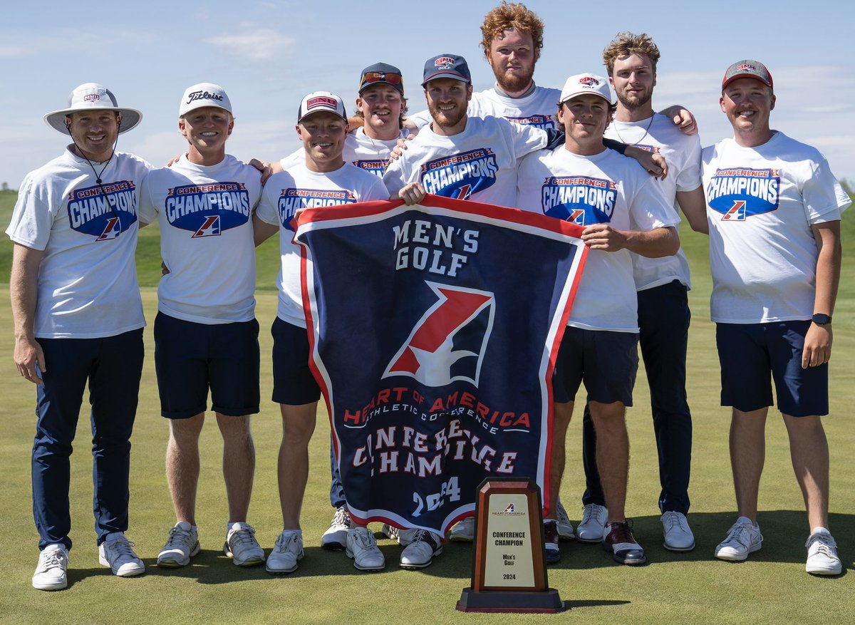 🏌️ Your 2024 Men’s Golf Conference Champion MNU Pioneers! #FearTheNeer