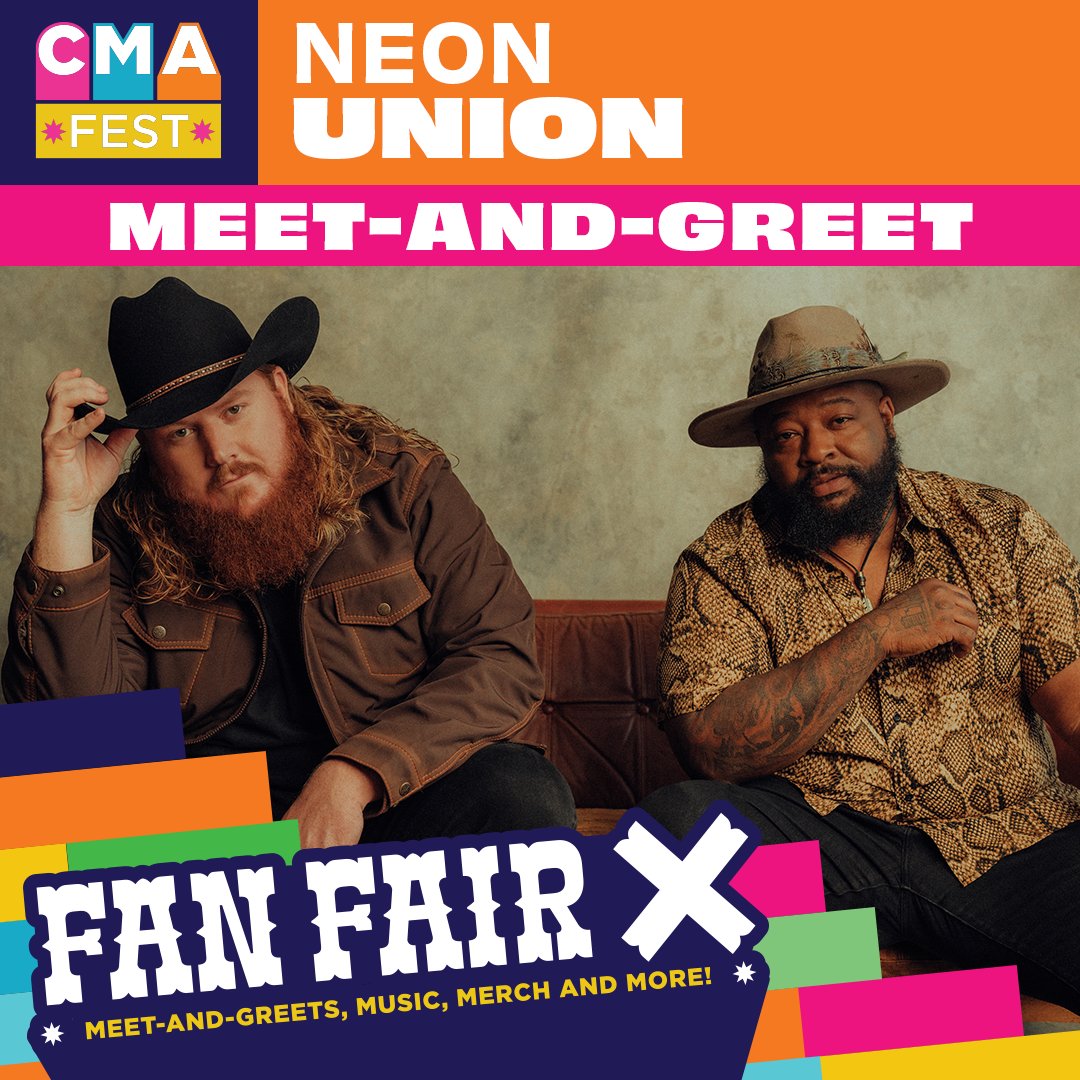 Can't wait to do a little meetin' & greetin' at #CMAfest... We'll see you at Fan Fair X on 6/9 from 2:30-3p! Come on out to see us and support the @cmafoundation & their mission to shape the next generation through music education. Tickets & details here: CMAfest.com/FanFairX