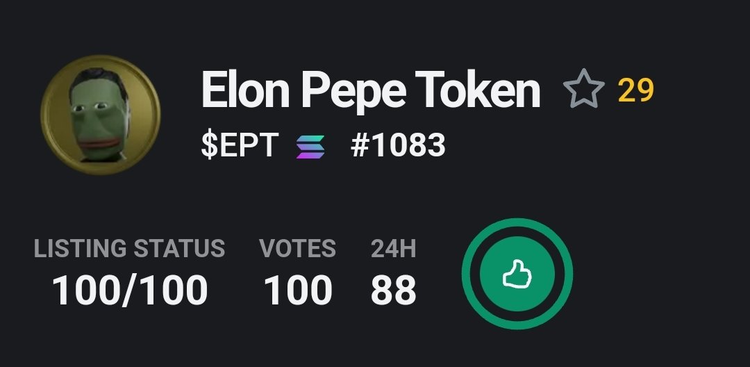 eptsol's tweet photo. @itsFoxCrypto Me, nice to meet you🤝
Just join $EPT and say byebye to rugpulls🔥 https://t.co/10DYCHkw9E