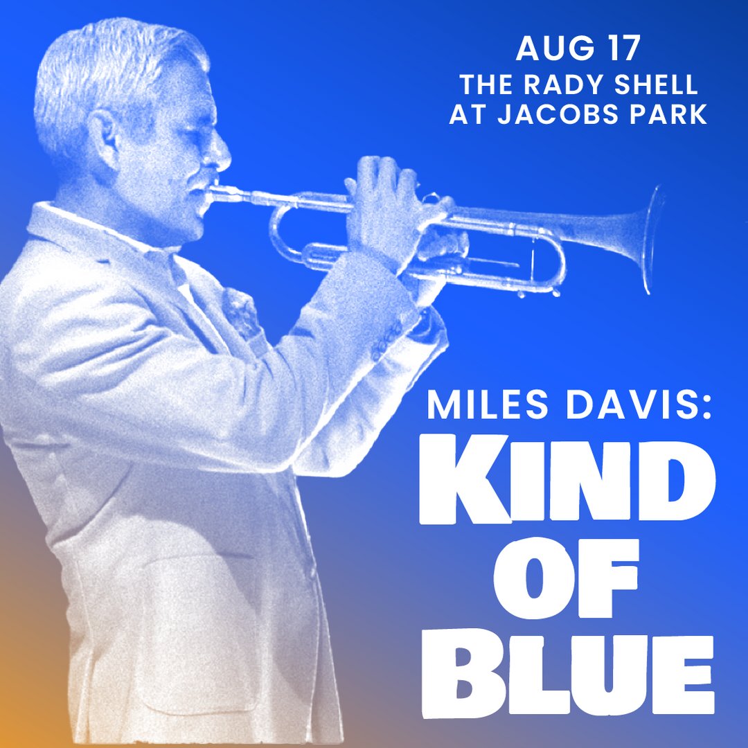 It's #InternationalJazzDay ! 🎺🎷🎹 Join us at @theshellsd on for 'Kind of Blue' featuring trumpet player and San Diego Symphony Jazz Curator @CastellanosJazz and friends to celebrate the music of Miles Davis + The Young Lions Jazz Conservatory opening the show 🎶
