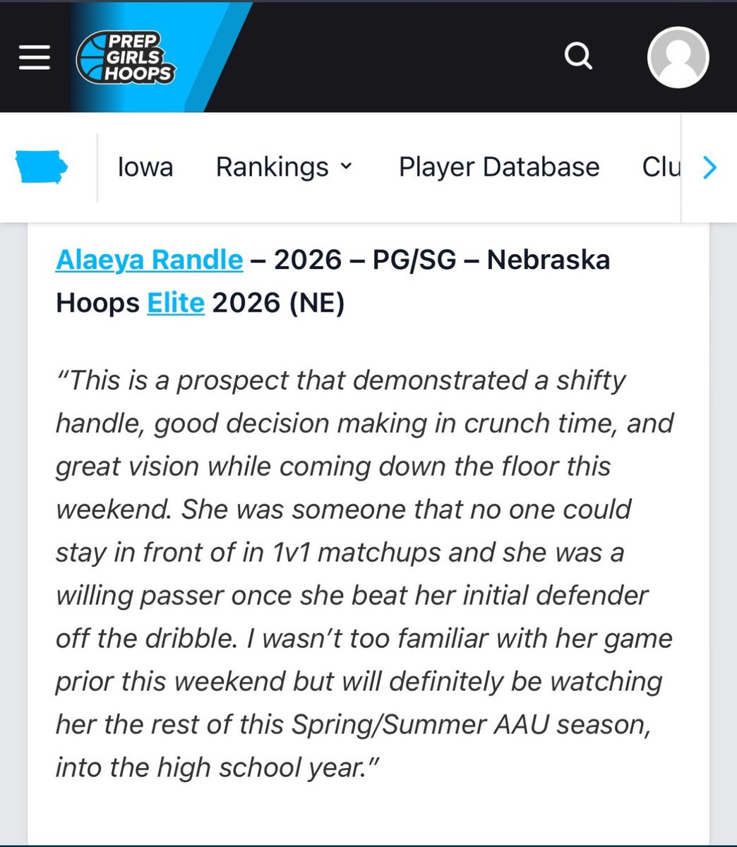 Thanks for the write up <a href="/PGHNebraska/">Prep Girls Hoops Nebraska</a>