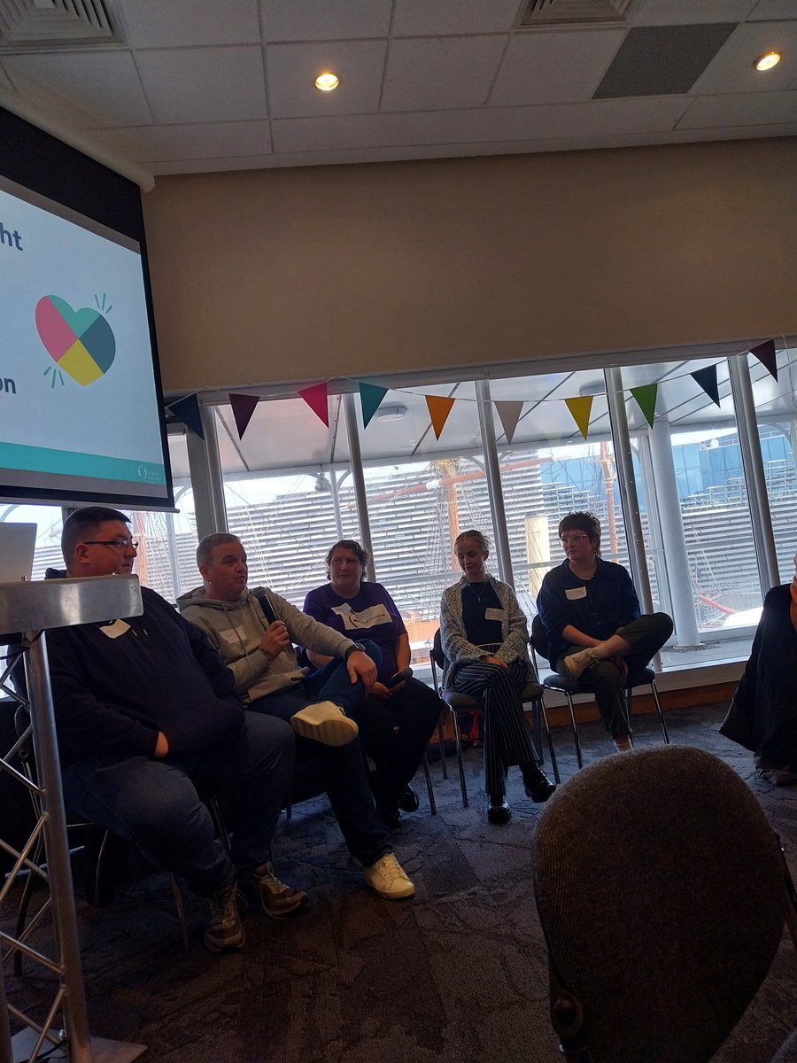 A wonderful #PeerConnects event. Here we have @ManOnSCIO @neilshugs & @WarriorsLiving sharing what they do and why it works. A great opportunity to connect, share & talk about the power in #PeerSupport ❤️