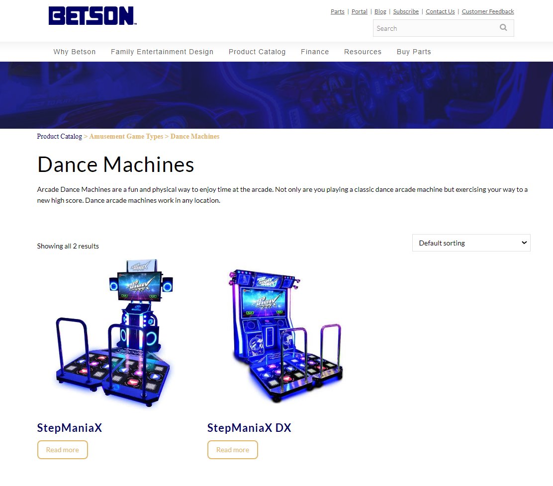 It feels pretty good to know that #StepManiaX is the only new dance machine that one of the largest coin-op distributors in the world sells and recommends.  Thank you @BetsonSolutions! - betson.com/amusement-game…