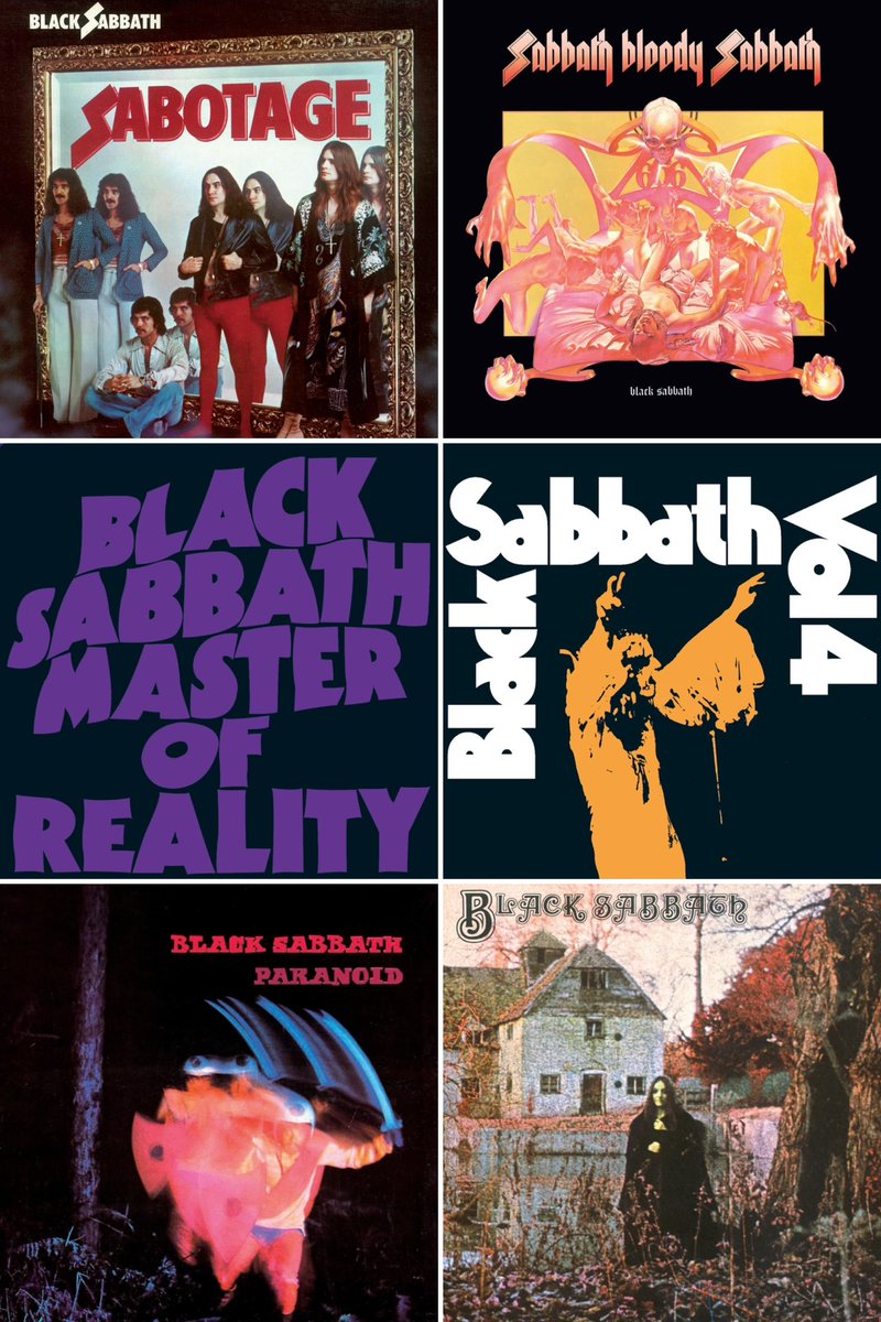 I challenge you to name a better 6 album run than this sextet by Black Sabbath. Go on try, you can’t…