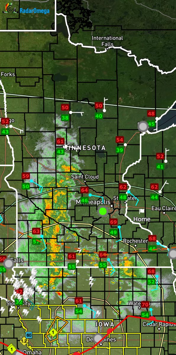 The deluge is coming… #mnwx