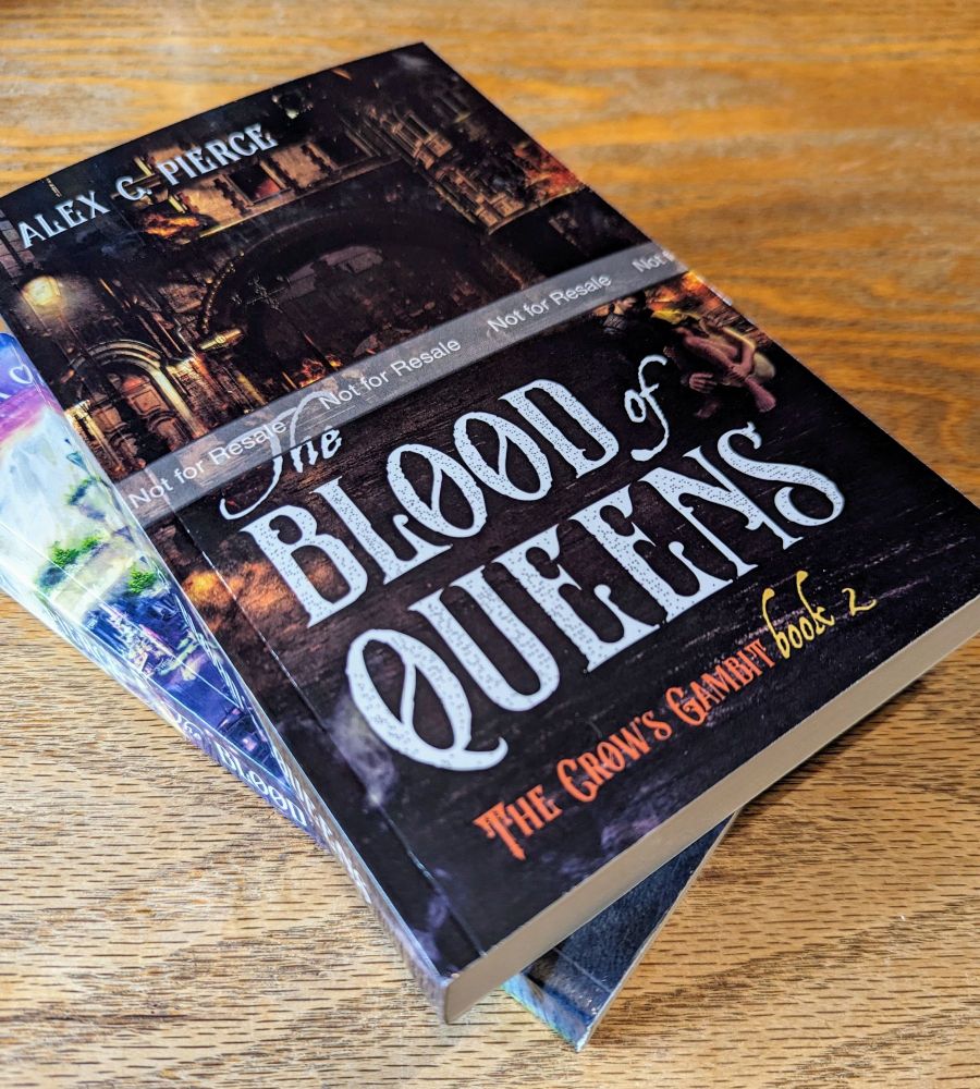 The final proof copies are in and... Everything is perfect!!! The Blood of Queens, book 2 of The Crow's Gambit comes out on Friday May 3rd! mybook.to/TheBloodofQuee… #Books