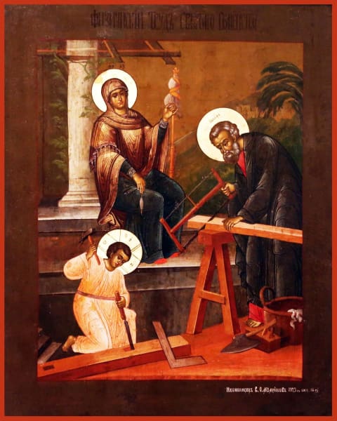 As a hobby woodworker, I really enjoy the place carpentry has in our faith. Saint Joseph, the saint who life is the masculine worldly ideal, was a carpenter by trade and the child Christ as He grew in wisdom and stature was brought up in likewise fashion.