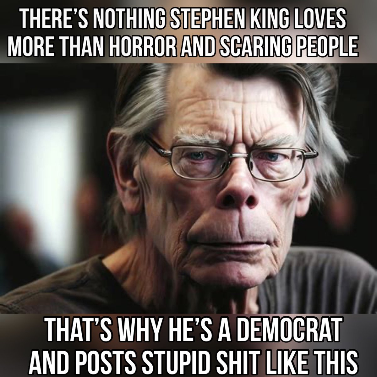 @StephenKing You’re Biden’s last fan, everyone else can’t stand him