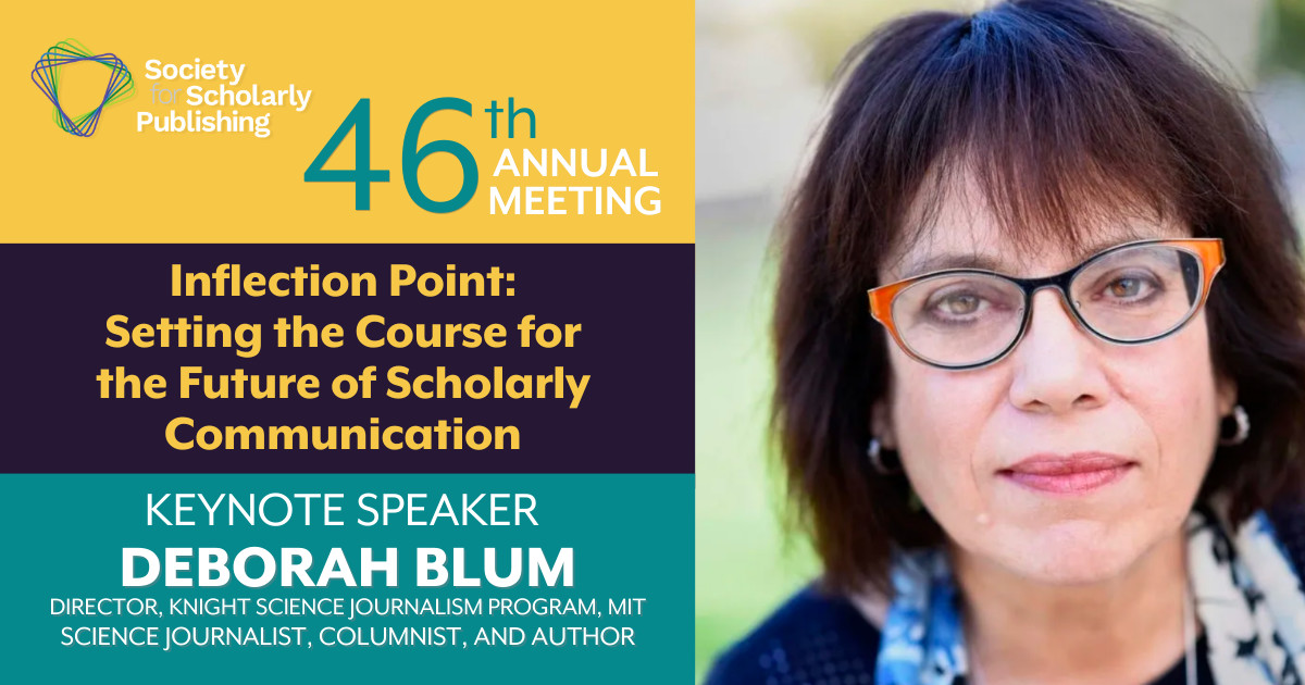 A must-attend at our 46th Annual Meeting: Join us for an enlightening keynote address by Pulitzer Prize-winning science journalist Deborah Blum in Boston, May 29. Explore the vital intersection of science and communication and be inspired. 🌟 #SSP2024 sspnet.org/community/news…